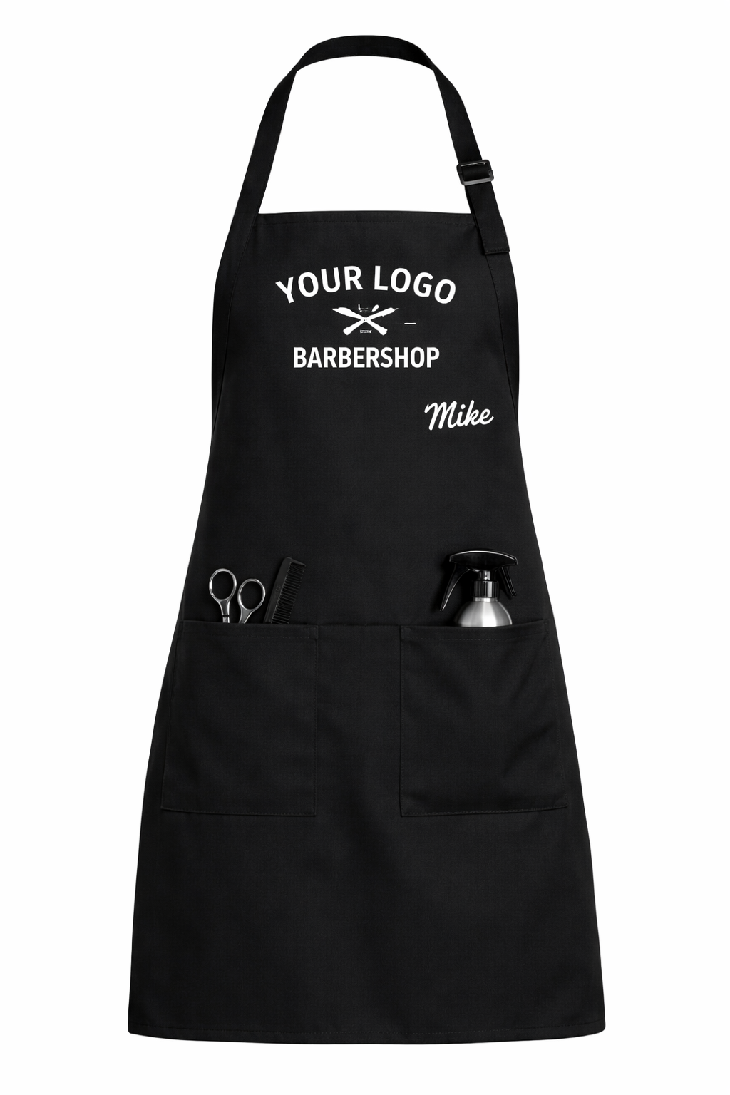 Custom Full-Length Apron with Pockets – Tailored to Your Business, Barbers, Restaurants
