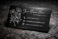 Custom Aluminum Business Cards - QR Code Available