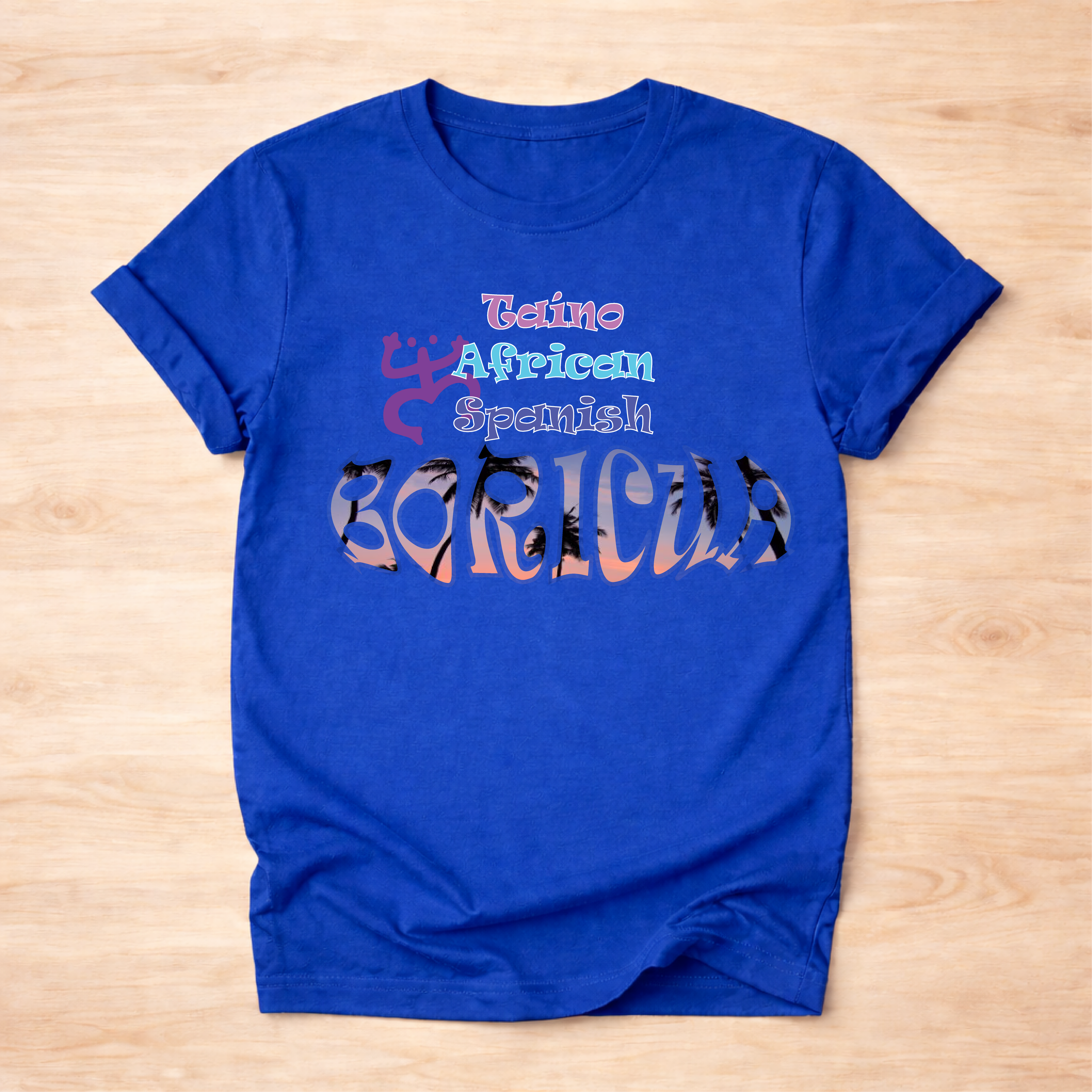Womens Taíno African Spanish BORICUA Pride Tee/T-Shirt