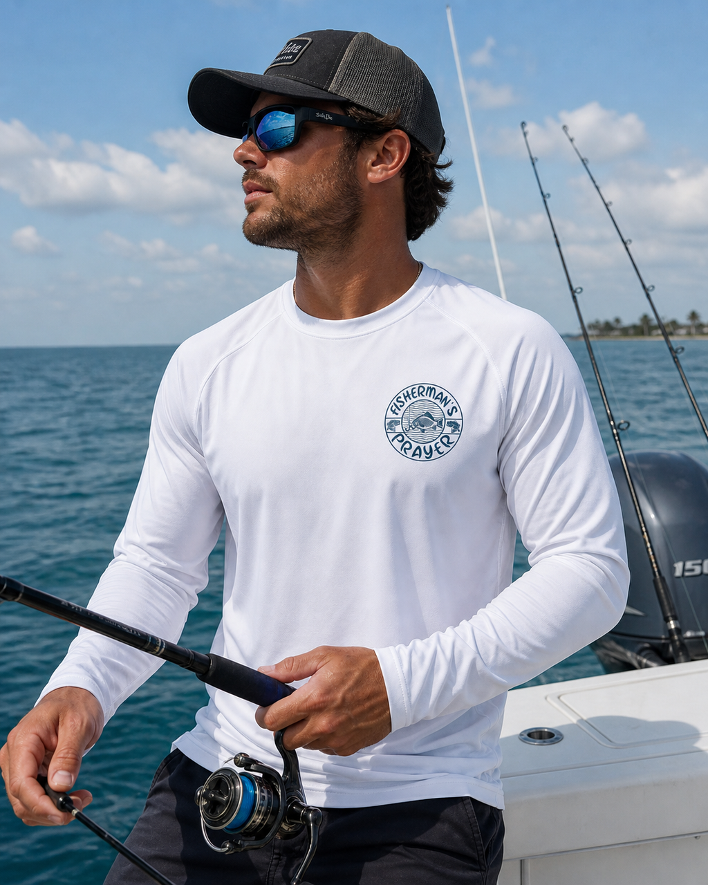 Fisherman’s Prayer Performance Long Sleeve Shirt | Lightweight UV Fishing Tee