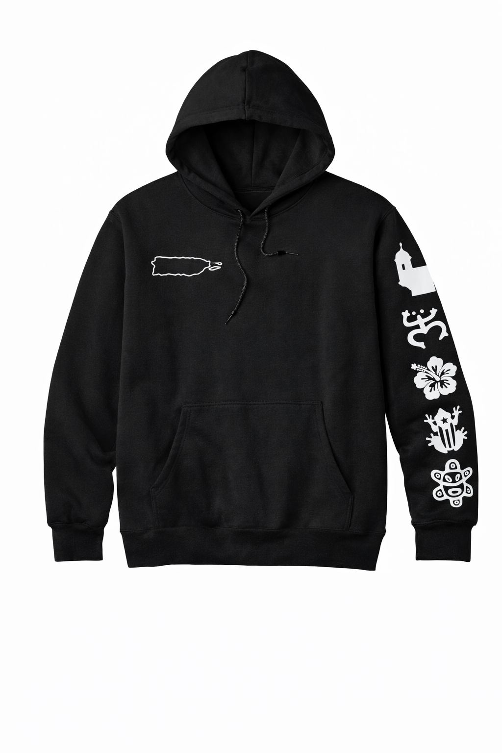 Custom Boricua Taino Symbols Puerto Rican Hoodie