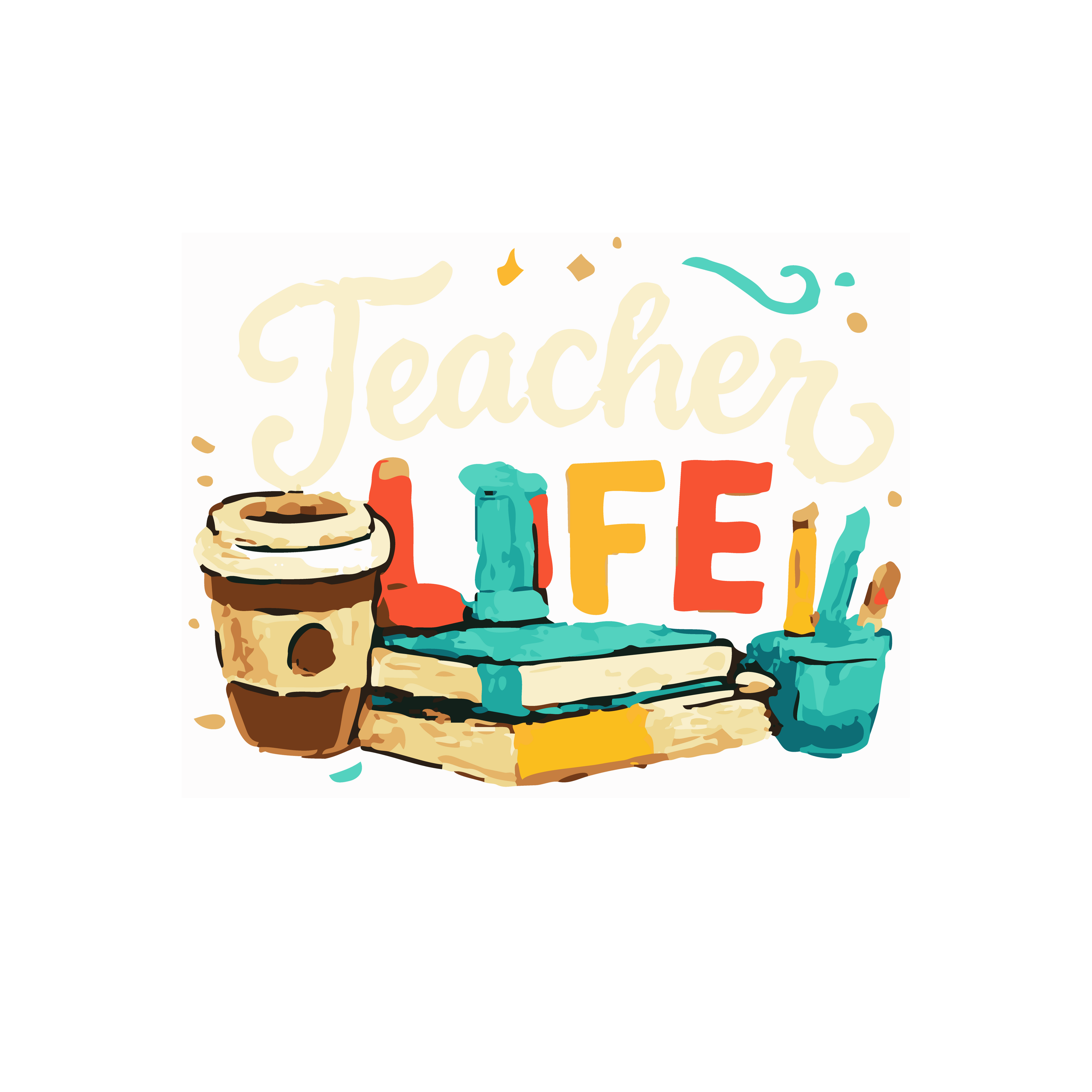 Teacher Designs DTF & Sublimation Ready PNG - Digital Download