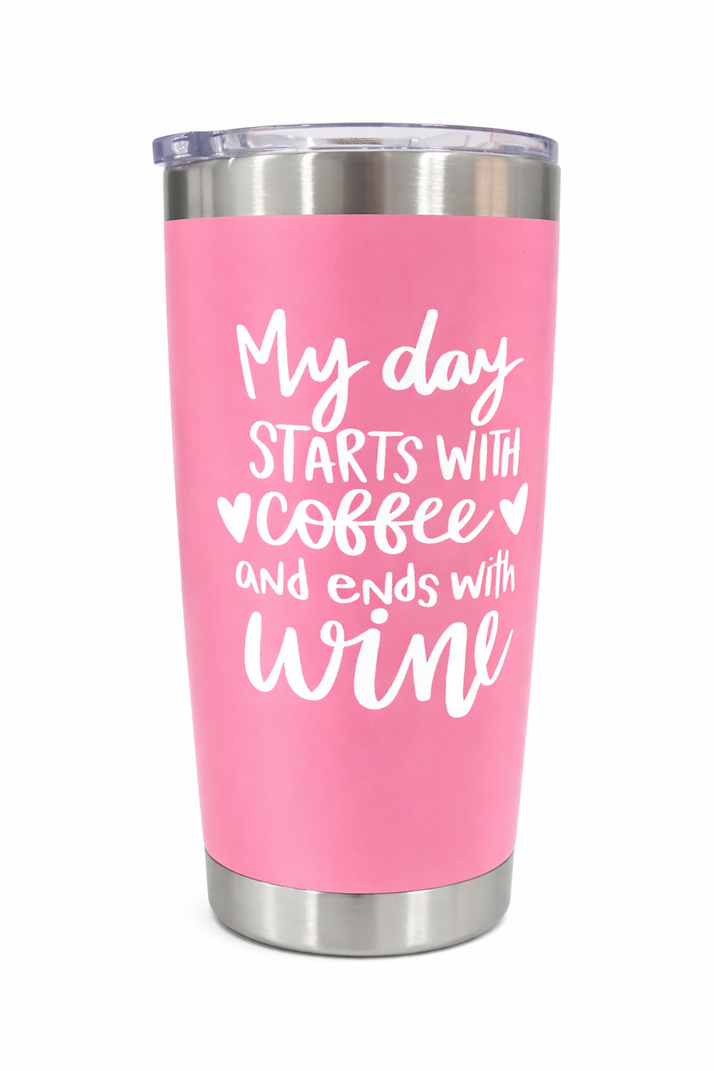  Custom 20oz skinny tumbler personalized with uploaded design, includes lid 