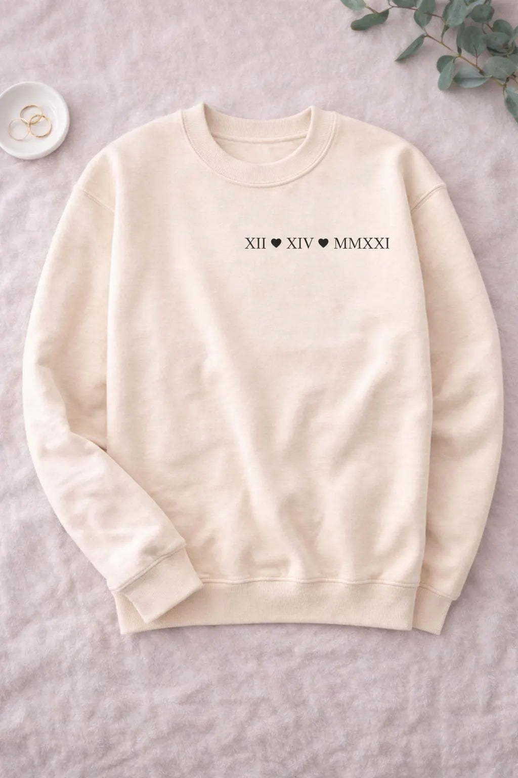 Personalized Roman Numeral Date Sweatshirt