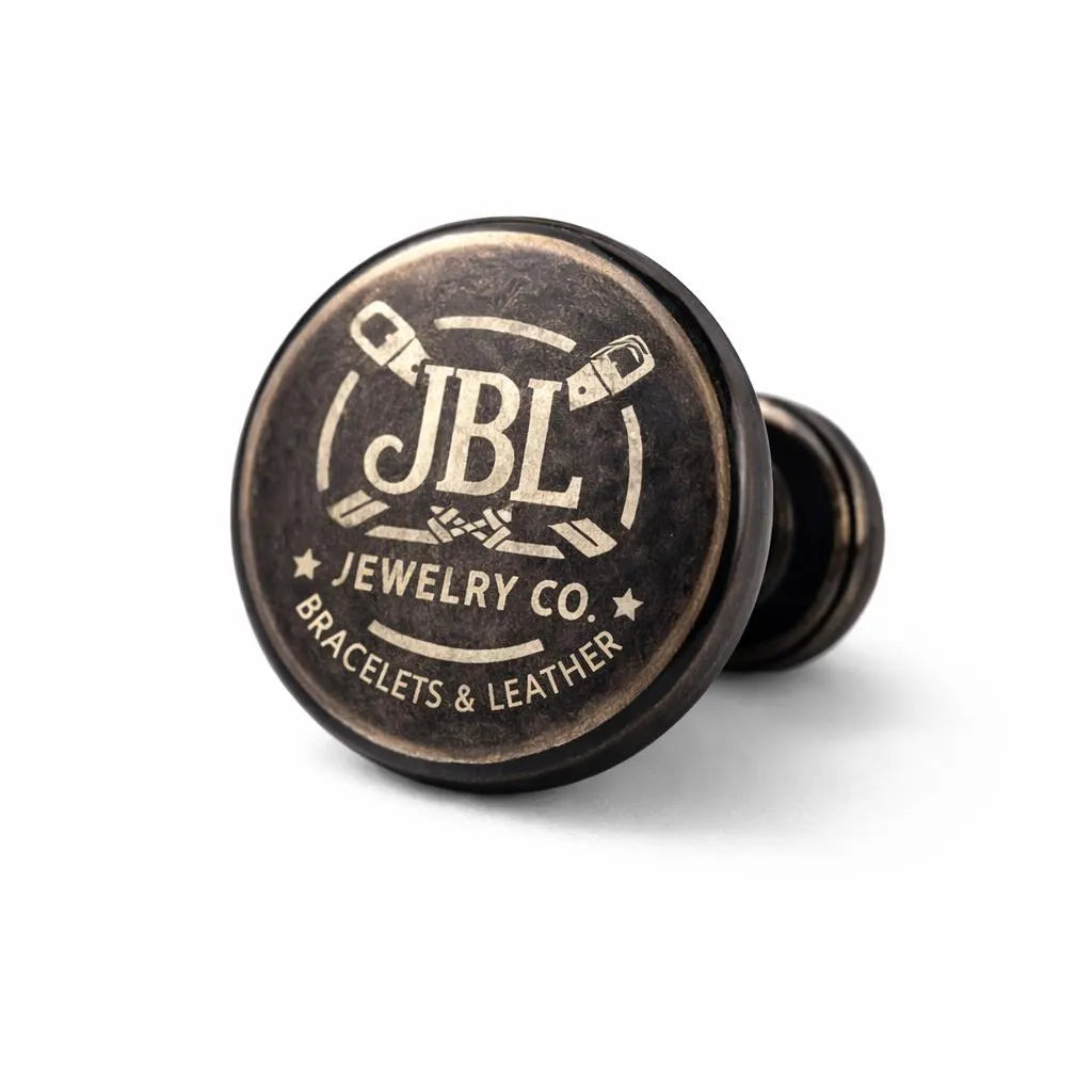 Custom Engraved Metal Snaps for Leather & Crafts