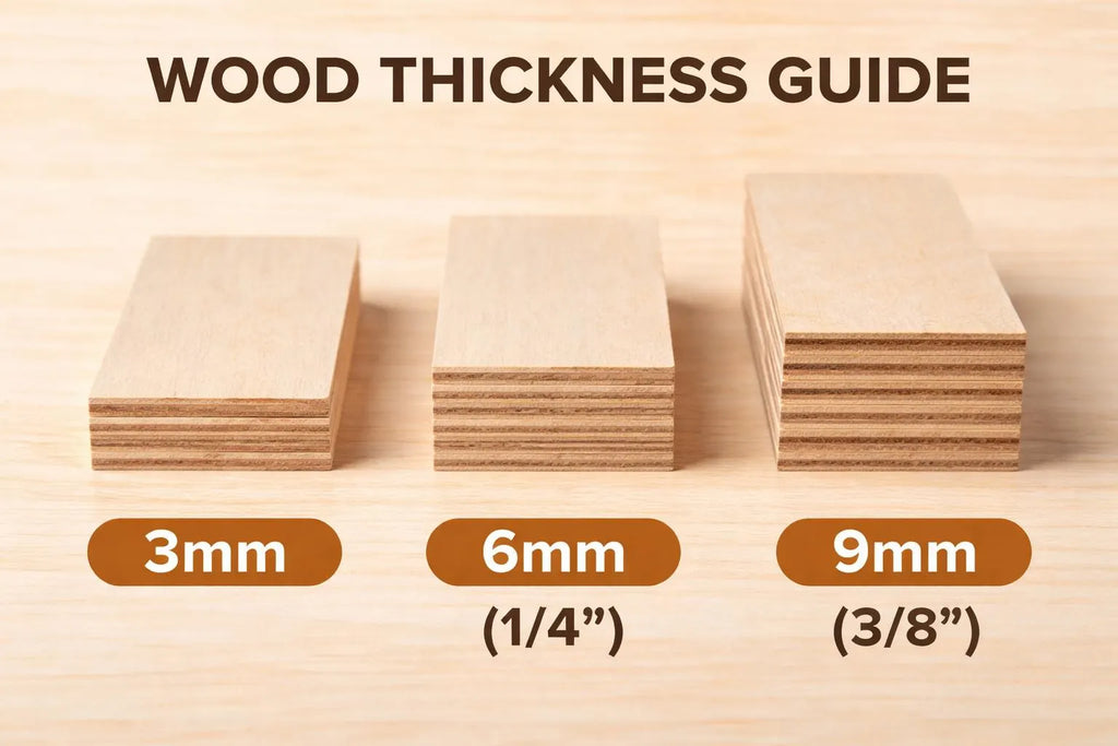 Custom Laser Cut Wood Shape – DIY Craft Blank, Unfinished Plywood
