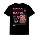 Karol G "Bichota" Graphic T-Shirt – Pink & Black Concert Style Tee