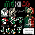 Mexico Soccer SVG & PNG Design Bundle | 12 High-Resolution Mexico Football Digital Downloads for T-Shirts, DTF, Sublimation & Cricut