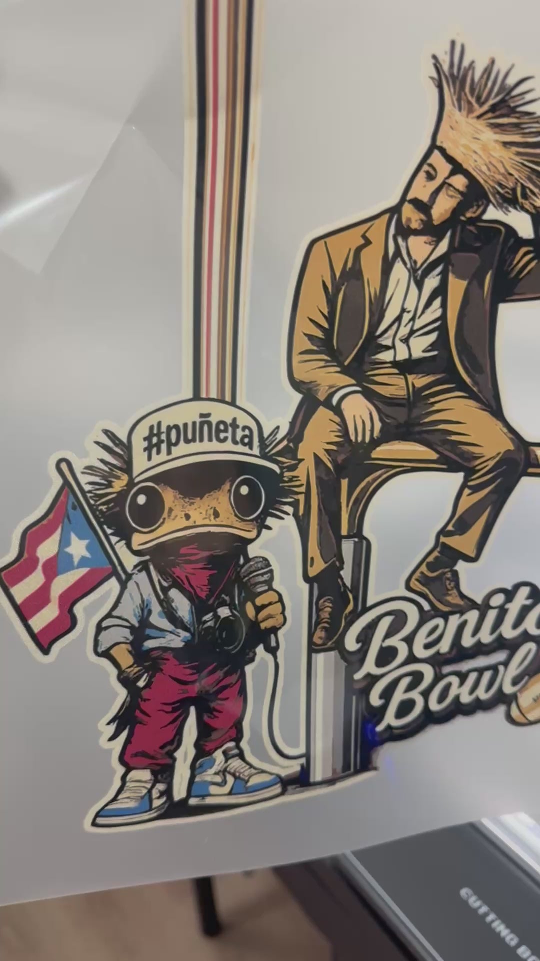 Puerto Rico DTF Transfer | Benito Bowl, Ready to Press No Weeding
